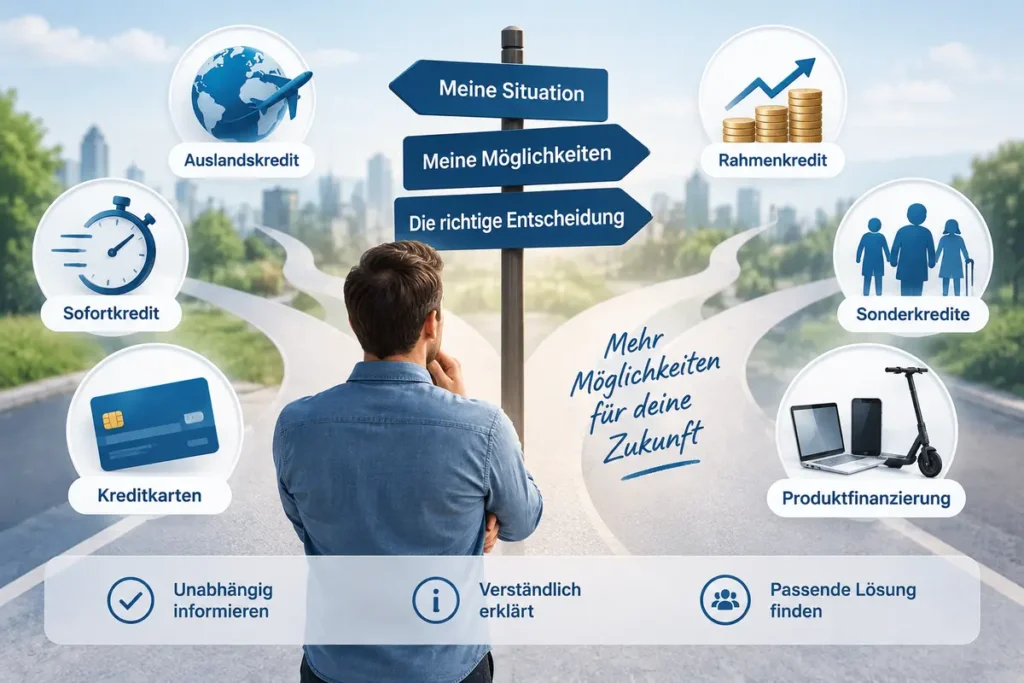 Verschiedene Finanzierungsmöglichkeiten passend zur persönlichen Situation